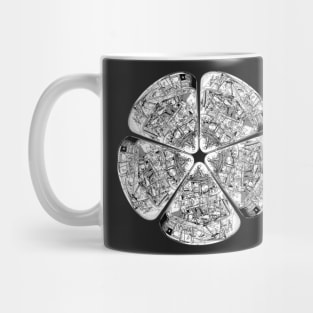 Space Ship Flower Mug